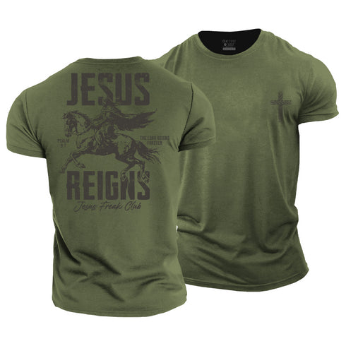 Men's Jesus Reigns Cotton T-Shirt